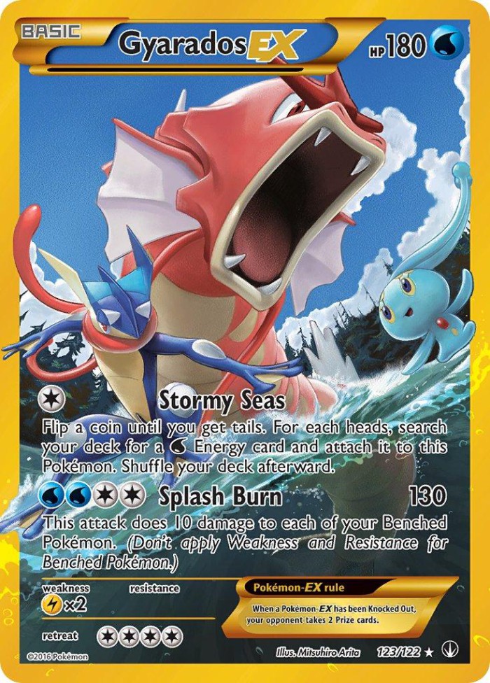 Carte Pokémon: Gyarados EX [Léviator EX]