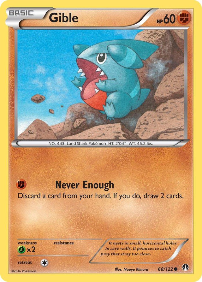 Carte Pokémon: Gible [Griknot]