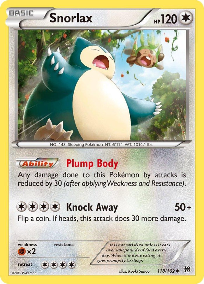 Carte Pokémon: Snorlax [Ronflex]