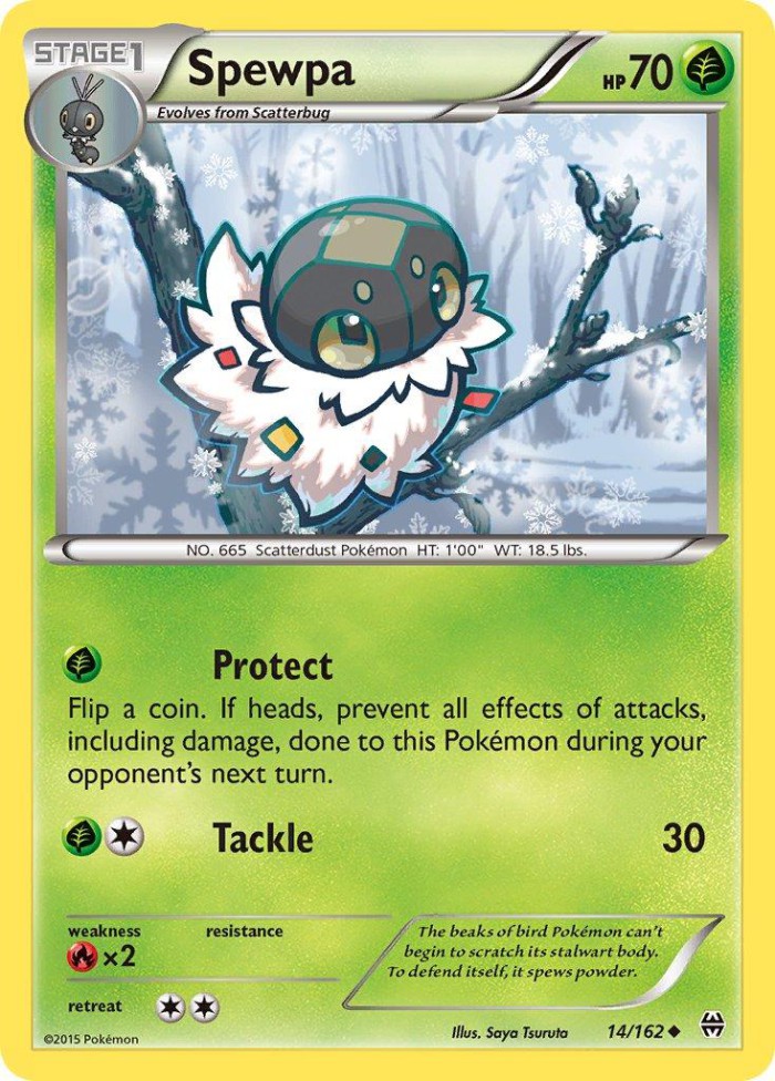 Carte Pokémon: Spewpa [Pérégrain]