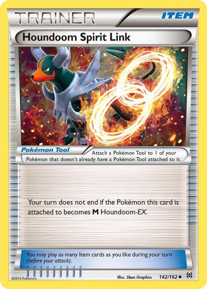 Carte Pokémon: Houndoom Spirit Link [Lien Spirituel Démolosse]