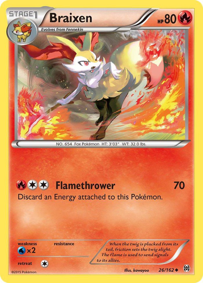 Carte Pokémon: Braixen [Roussil]