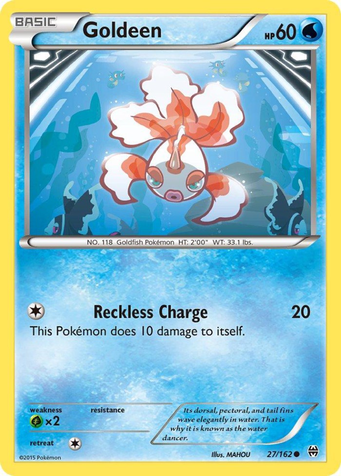 Carte Pokémon: Goldeen [Poissirène]