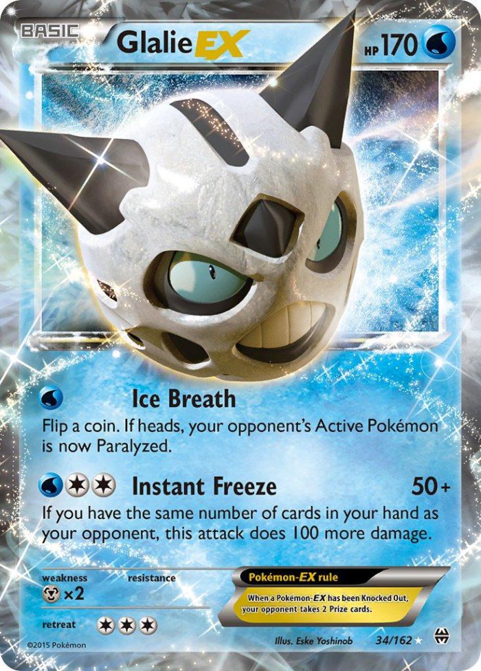 Carte Pokémon: Glalie EX [Oniglali EX]