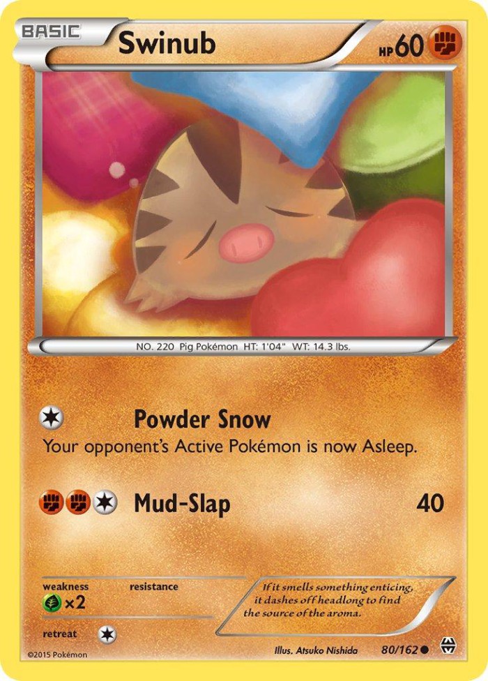 Carte Pokémon: Swinub [Marcacrin]