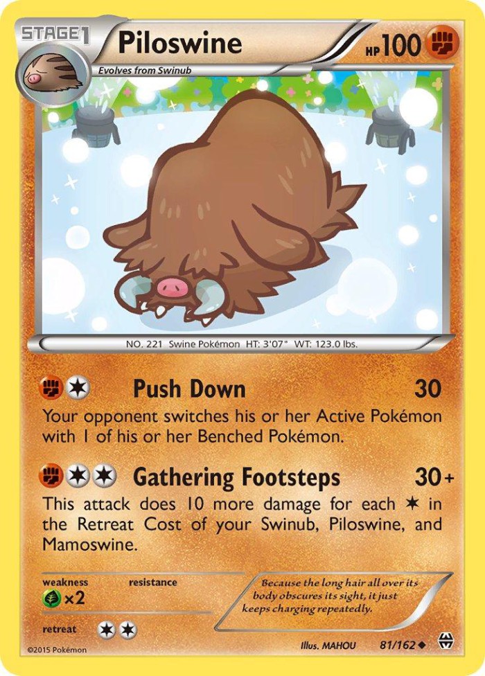 Carte Pokémon: Piloswine [Cochignon]