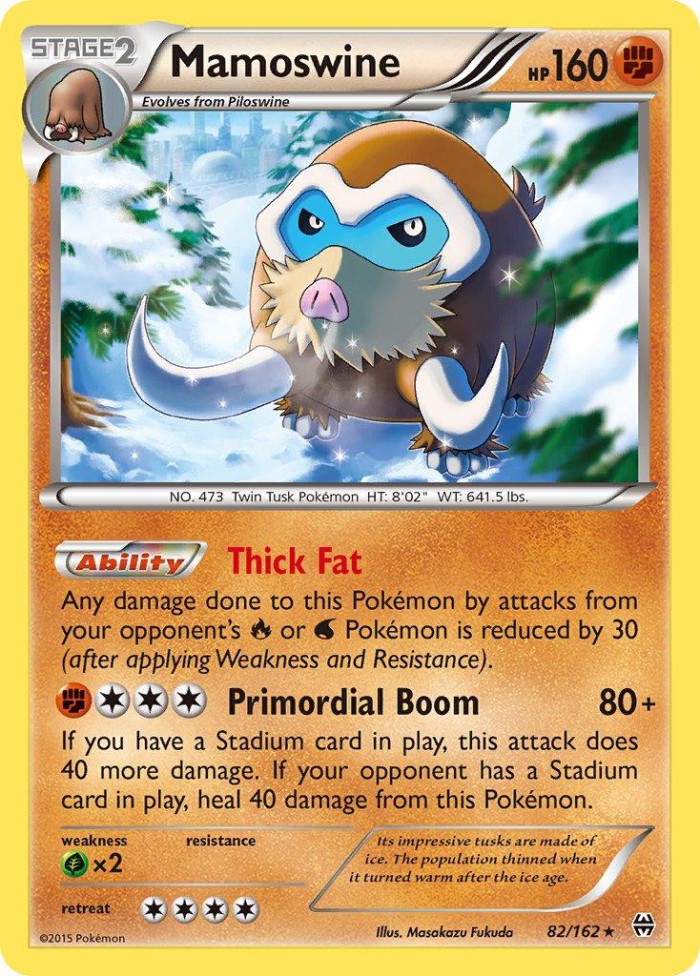 Carte Pokémon: Mamoswine [Mammochon]