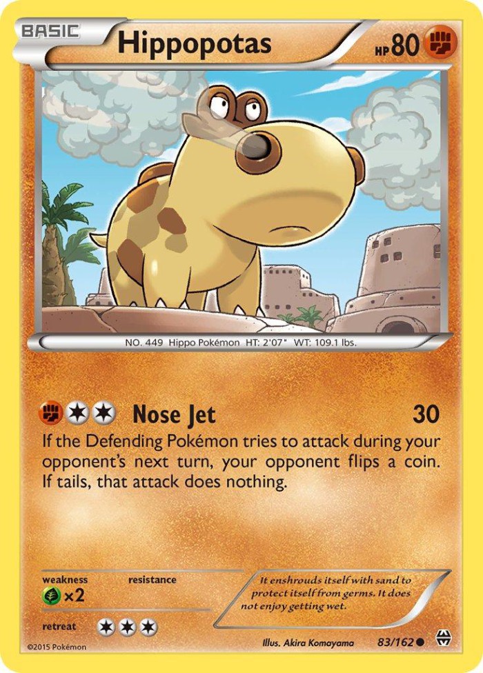 Carte Pokémon: Hippopotas [Hippopotas]