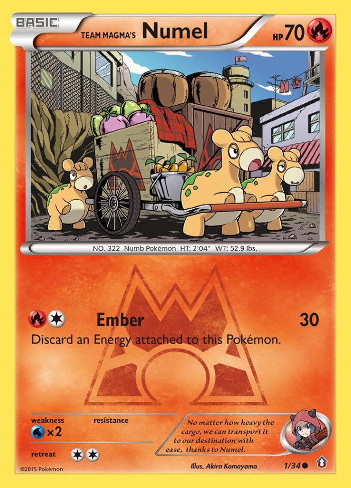 Carte Pokémon: Team Magma's Numel [Chamallot de la Team Magma]