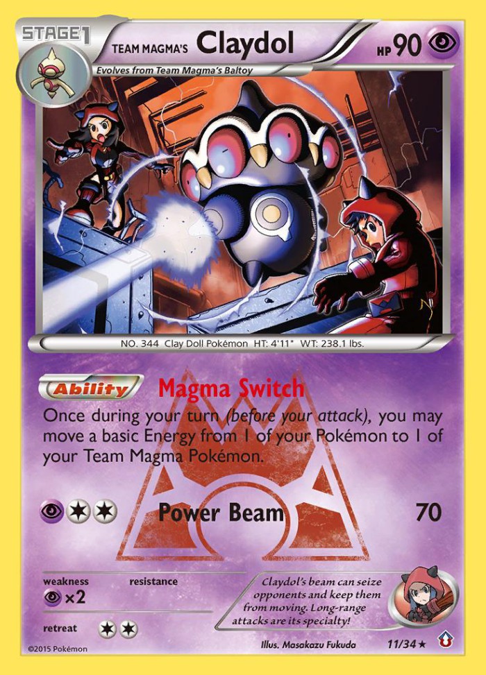 Carte Pokémon: Team Magma's Claydol [Kaorine de la Team Magma]