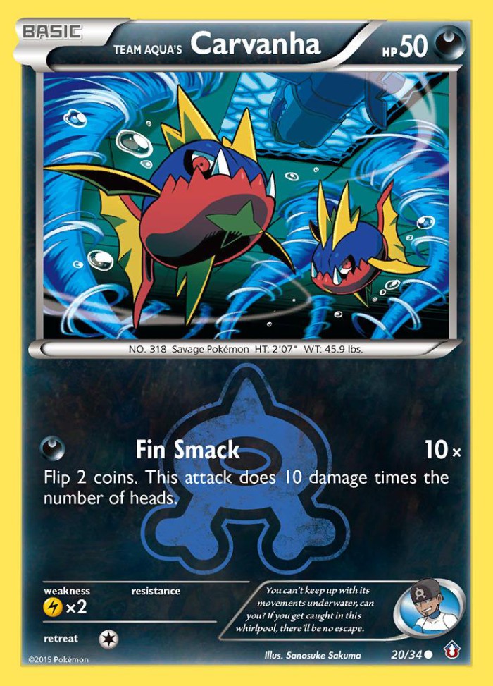 Carte Pokémon: Team Aqua's Carvanha [Carvanha de la Team Aqua]