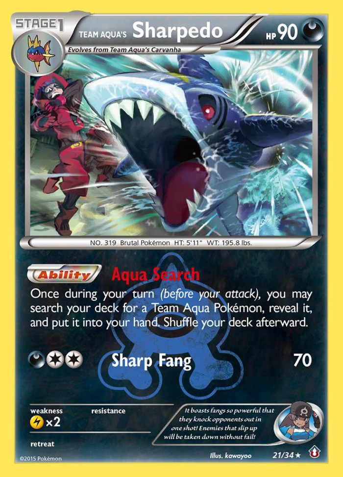 Carte Pokémon: Team Aqua's Sharpedo [Sharpedo de la Team Aqua]