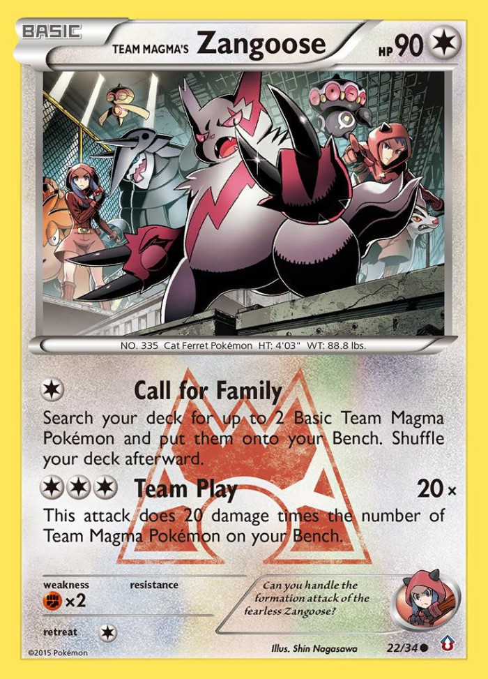 Carte Pokémon: Team Magma's Zangoose [Mangriff de la Team Magma]