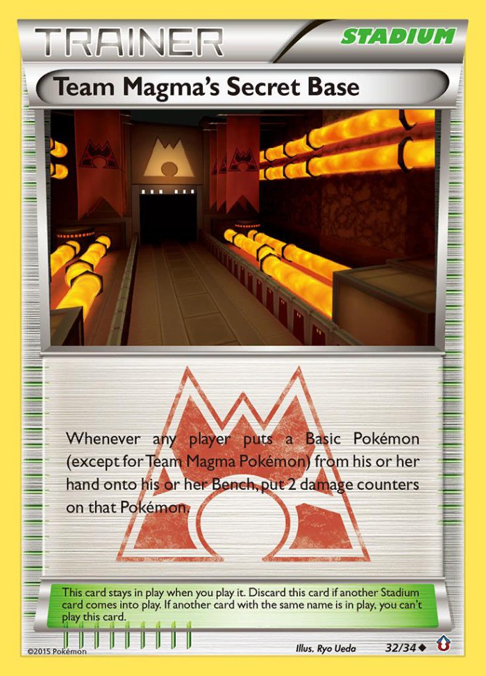 Carte Pokémon: Team Magma's Secret Base [Base Secrète de la Team Magma]