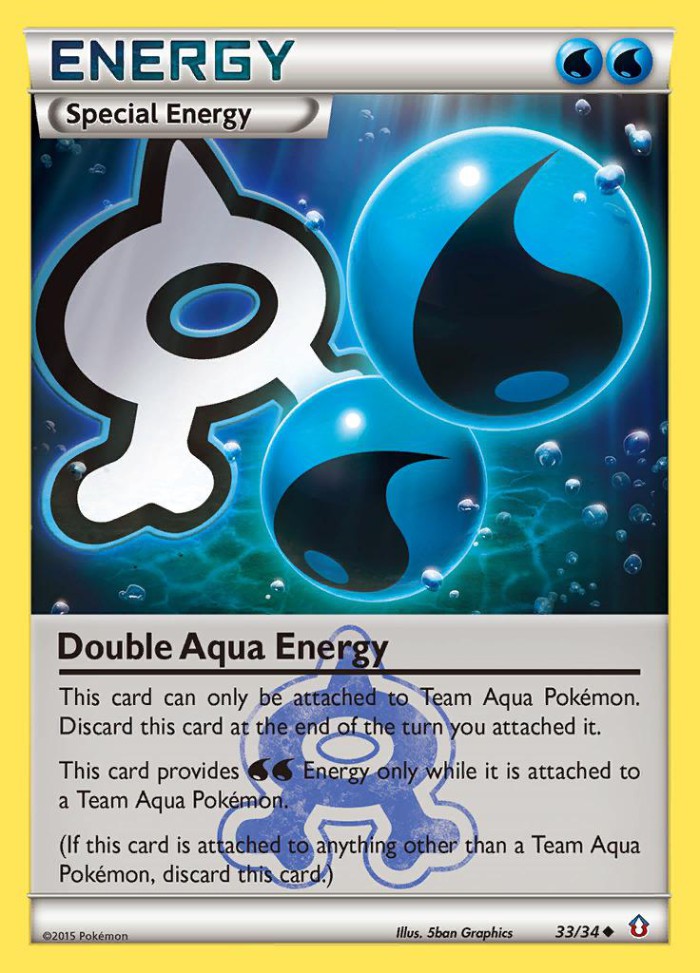 Carte Pokémon: Double Aqua Energy [Double Énergie Aqua]