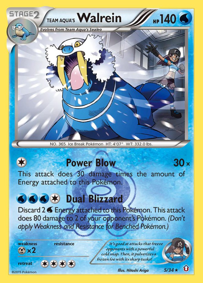 Carte Pokémon: Team Aqua's Walrein [Kaimorse de la Team Aqua]