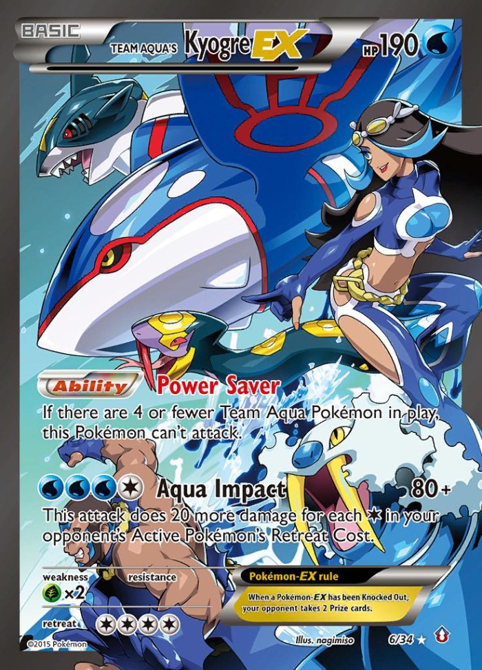 Carte Pokémon: Team Aqua's Kyogre EX [Kyogre EX de la Team Aqua]