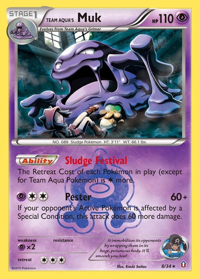 Carte Pokémon: Team Aqua's Muk [Grotadmorv de la Team Aqua]