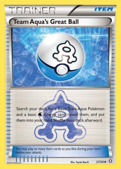 Carte Pokémon: Team Aqua's Great Ball