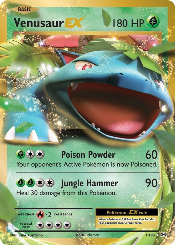 Carte Pokémon: Venusaur EX [Florizarre EX]