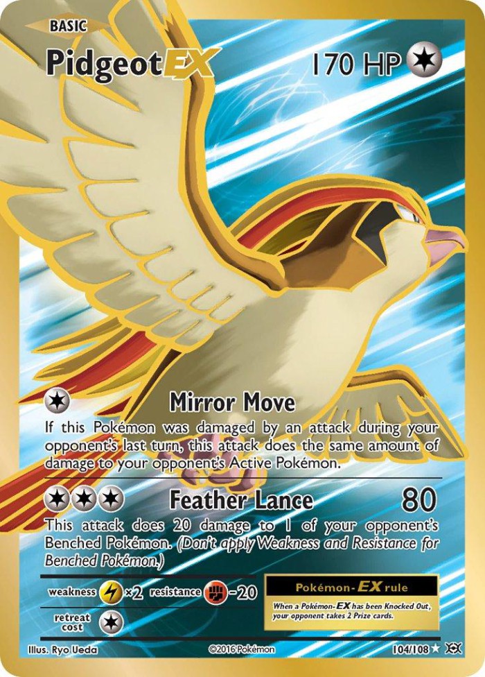 Carte Pokémon: Pidgeot EX [Roucarnage EX]