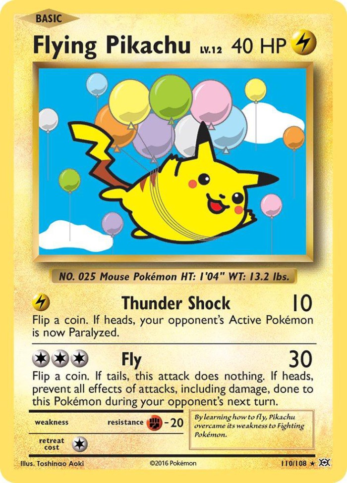 Carte Pokémon: Flying Pikachu [Pikachu Volant]