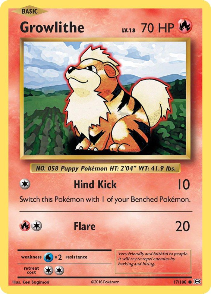 Carte Pokémon: Growlithe [Caninos]