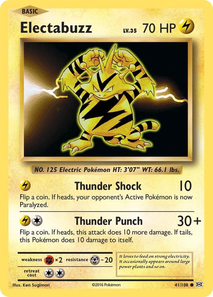 Carte Pokémon: Electabuzz [Élektek]