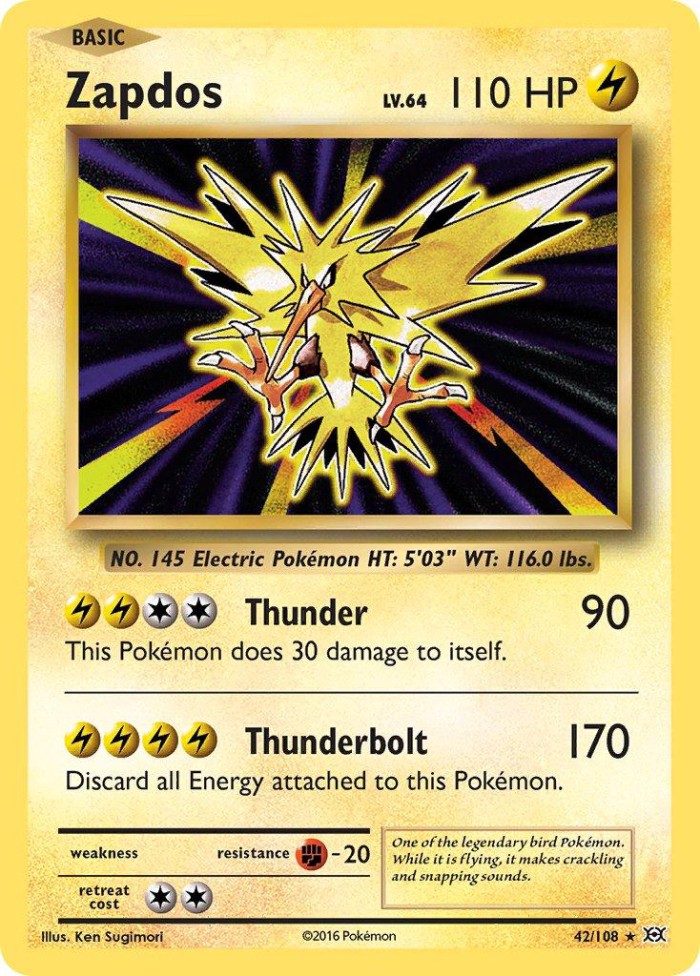 Carte Pokémon: Zapdos [Électhor]