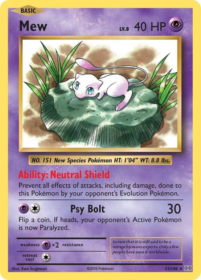 Carte Pokémon: Mew [Mew]