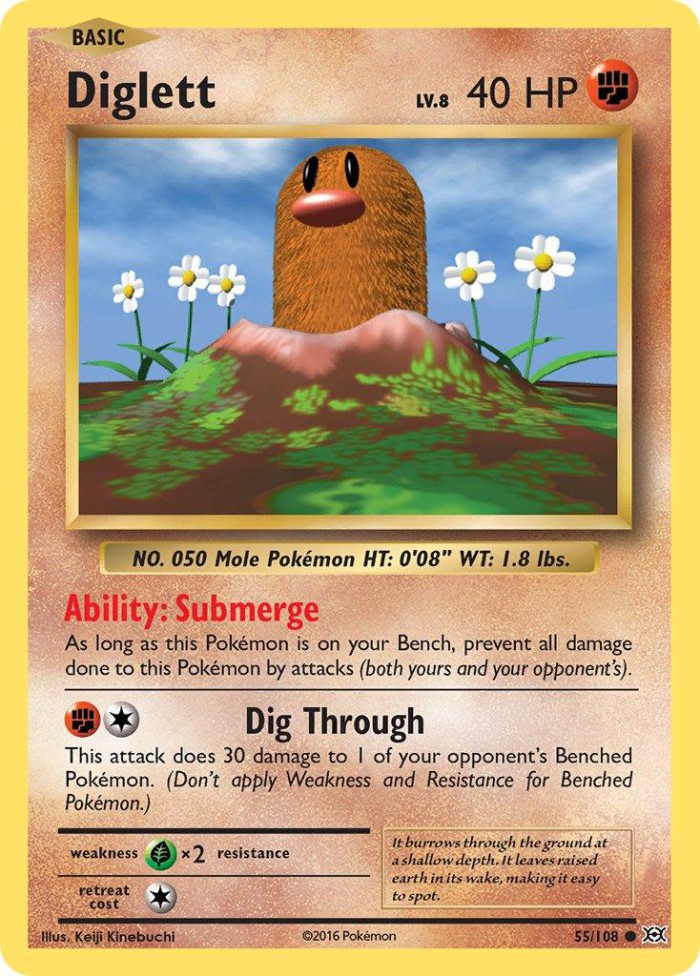 Carte Pokémon: Diglett [Taupiqueur]