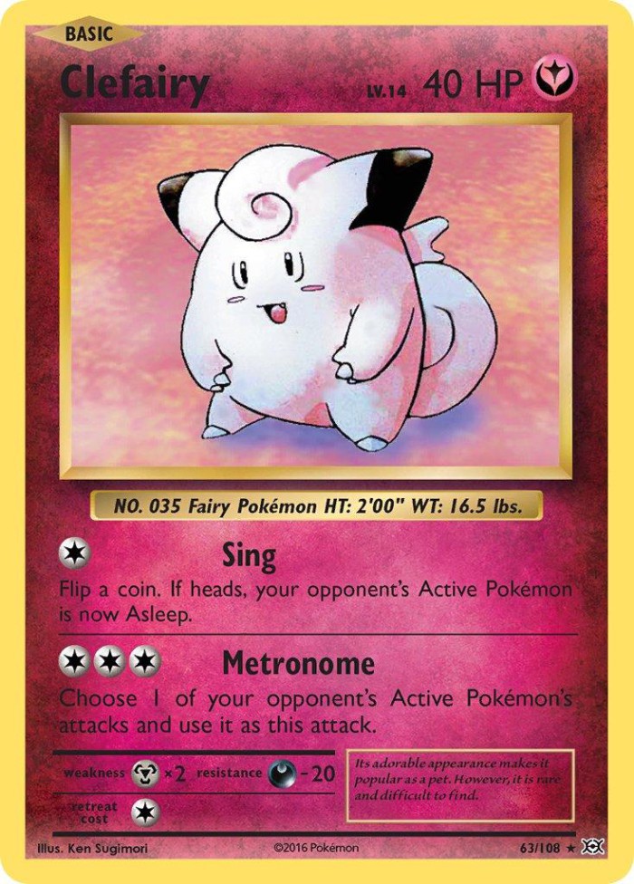 Carte Pokémon: Clefairy [Mélofée]