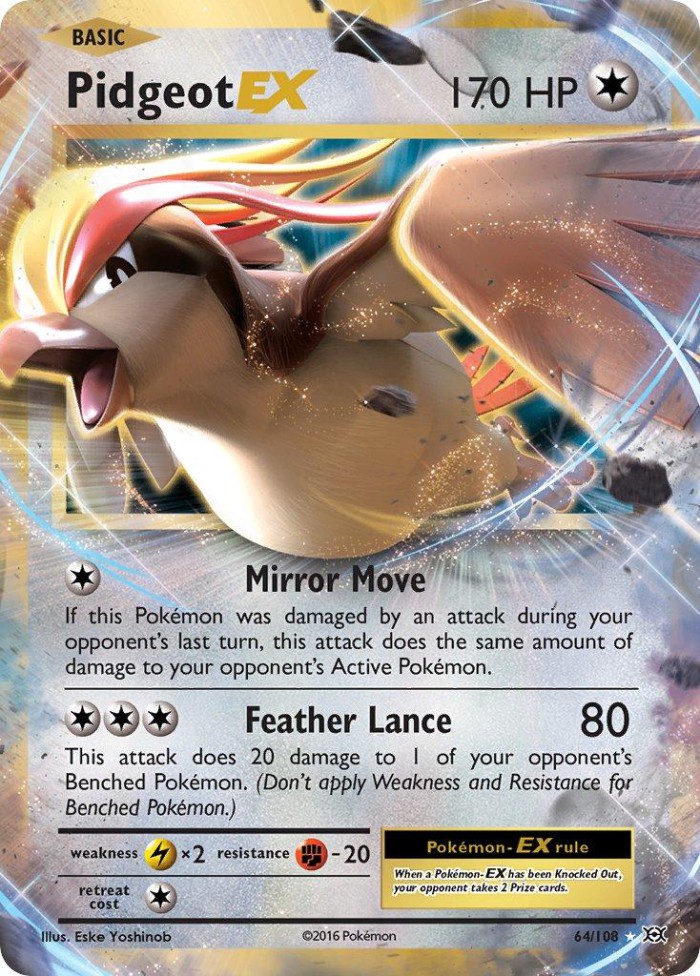 Carte Pokémon: Pidgeot EX [Roucarnage EX]