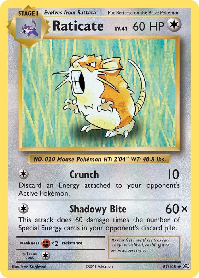 Carte Pokémon: Raticate [Rattatac]