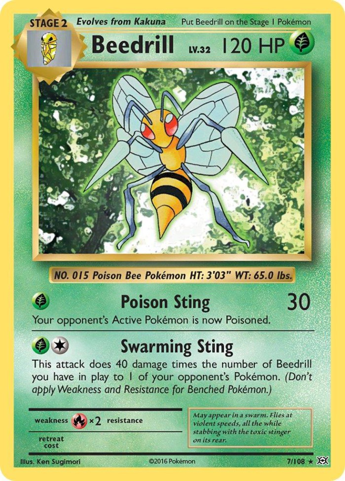 Carte Pokémon: Beedrill [Dardagnan]