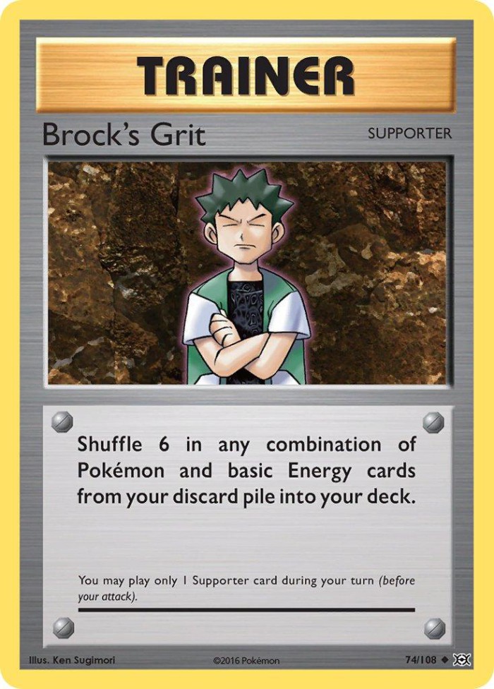 Carte Pokémon: Brock's Grit [Vaillance de Pierre]