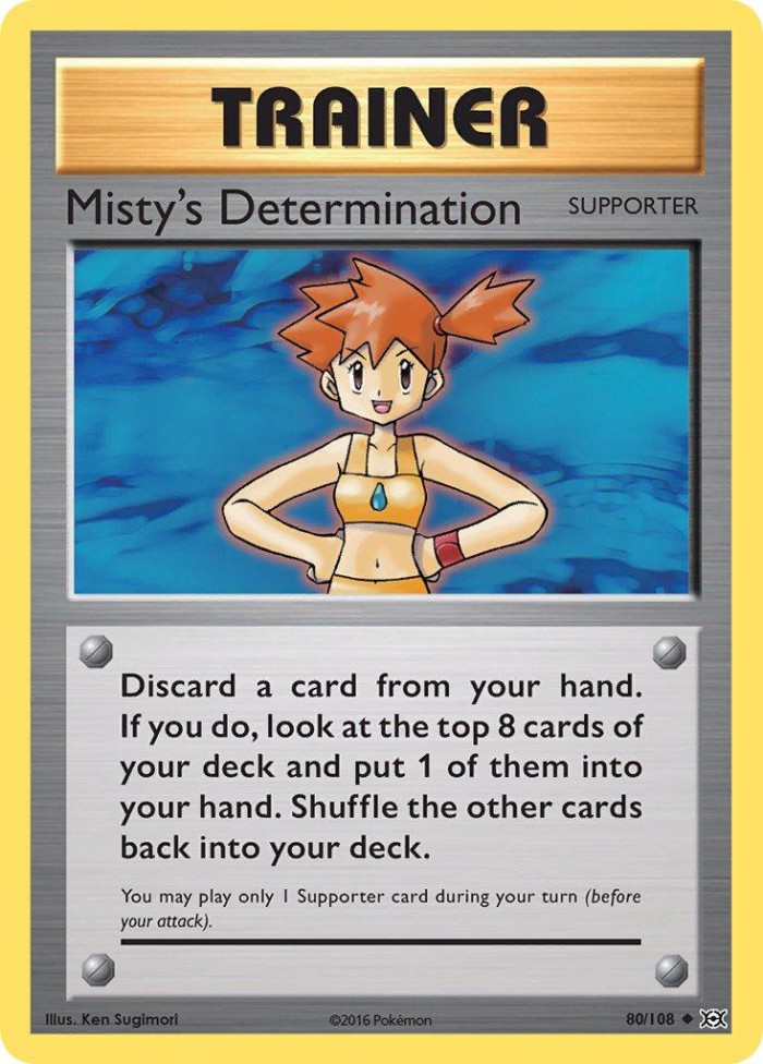 Carte Pokémon: Misty's Determination [Détermination d'Ondine]