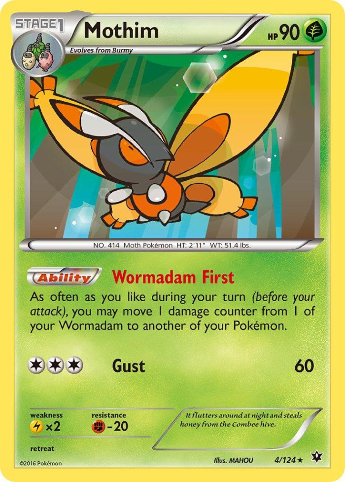 Carte Pokémon: Mothim [Papilord]