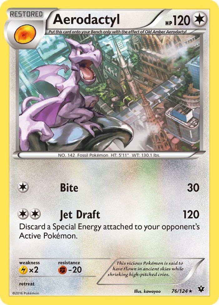 Carte Pokémon: Aerodactyl [Ptéra]