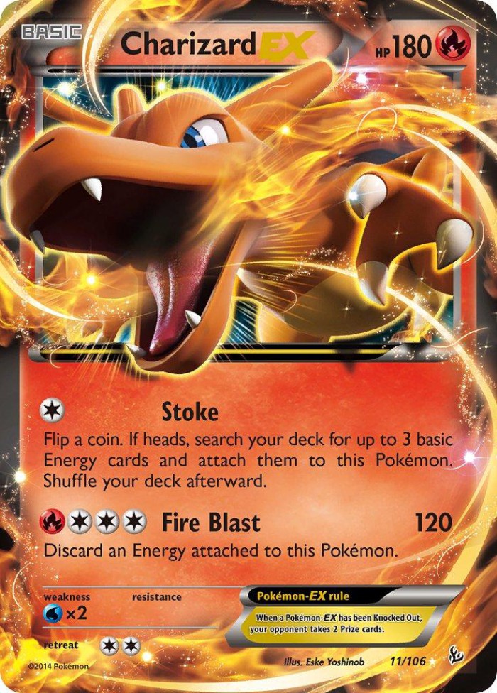 Carte Pokémon: Charizard EX [Dracaufeu EX]