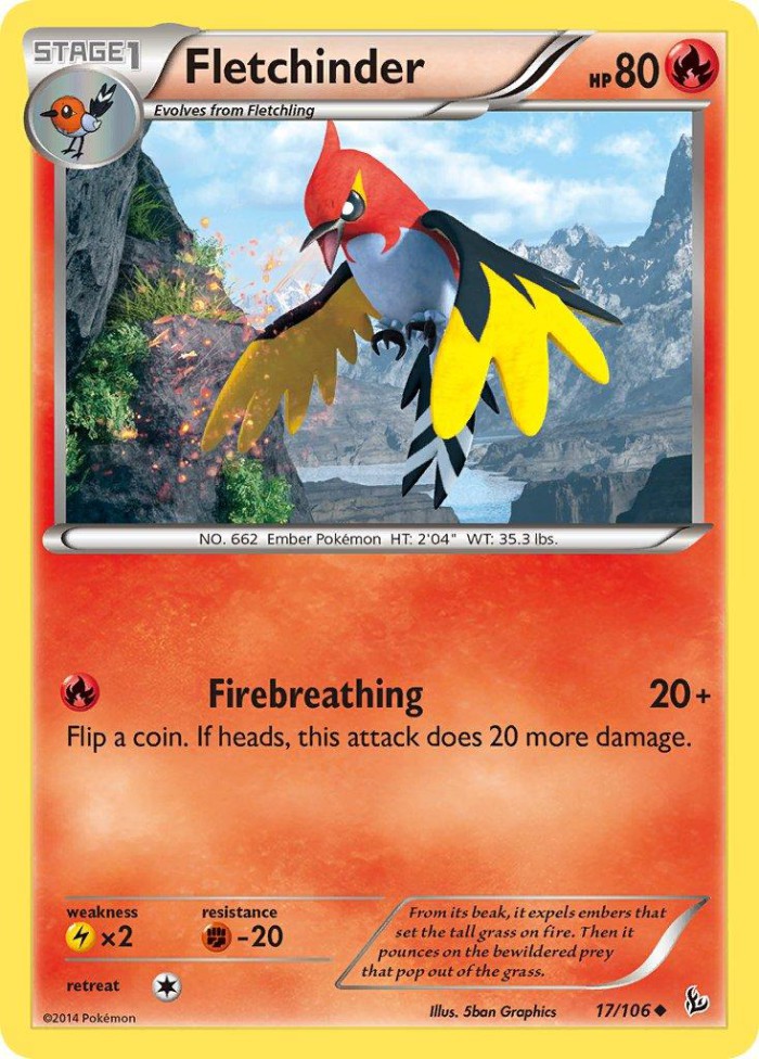 Carte Pokémon: Fletchinder [Braisillon]