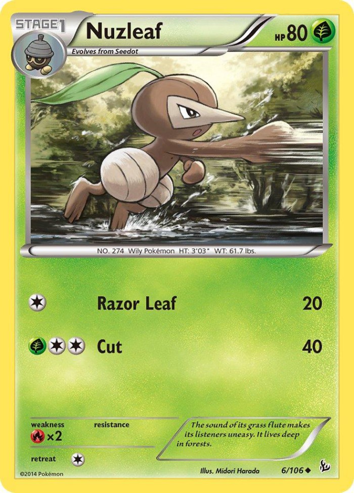 Carte Pokémon: Nuzleaf [Pifeuil]