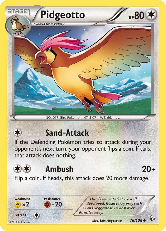 Carte Pokémon: Pidgeotto [Roucoups]