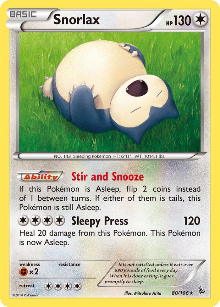 Carte Pokémon: Snorlax [Ronflex]