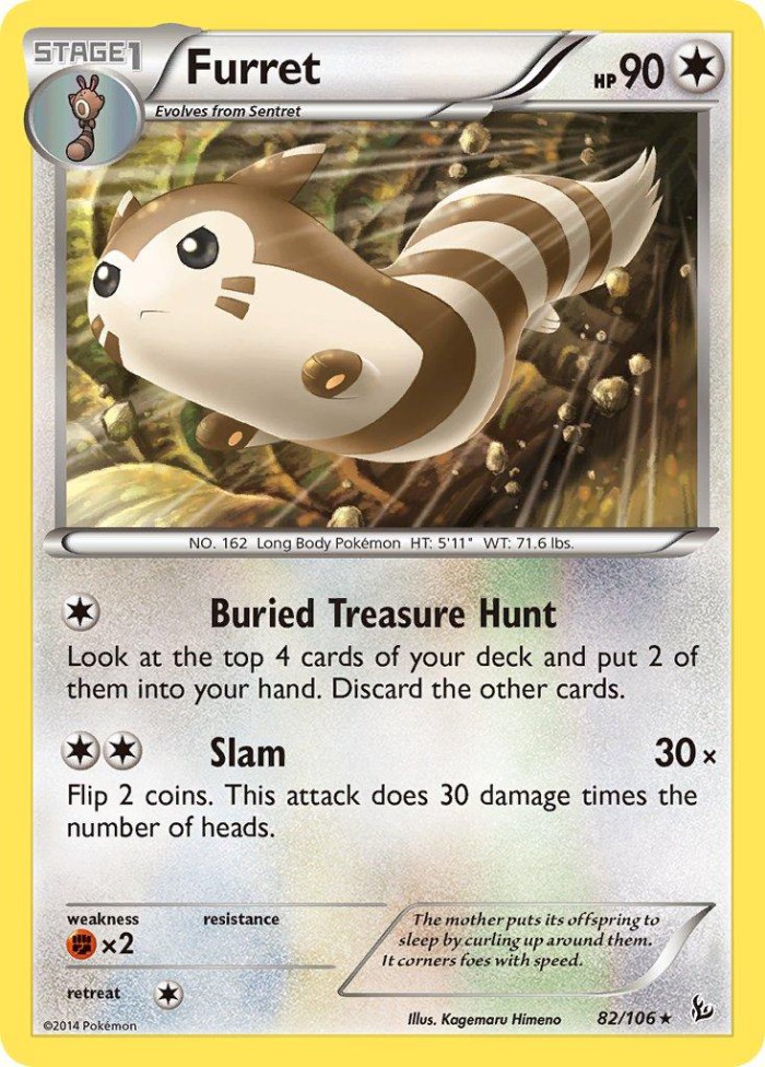 Carte Pokémon: Furret [Fouinar]