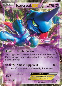 Carte Pokémon: Toxicroak EX