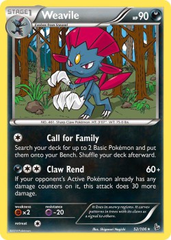 Carte Pokémon: Weavile