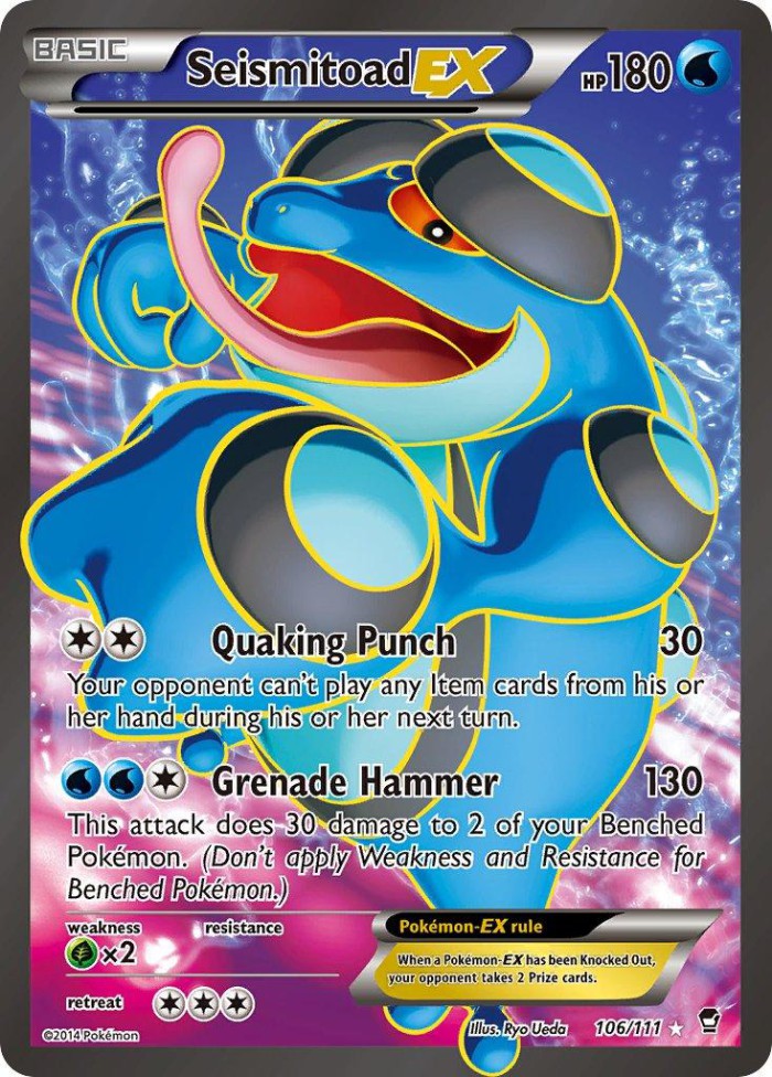 Carte Pokémon: Seismitoad EX [Crapustule EX]