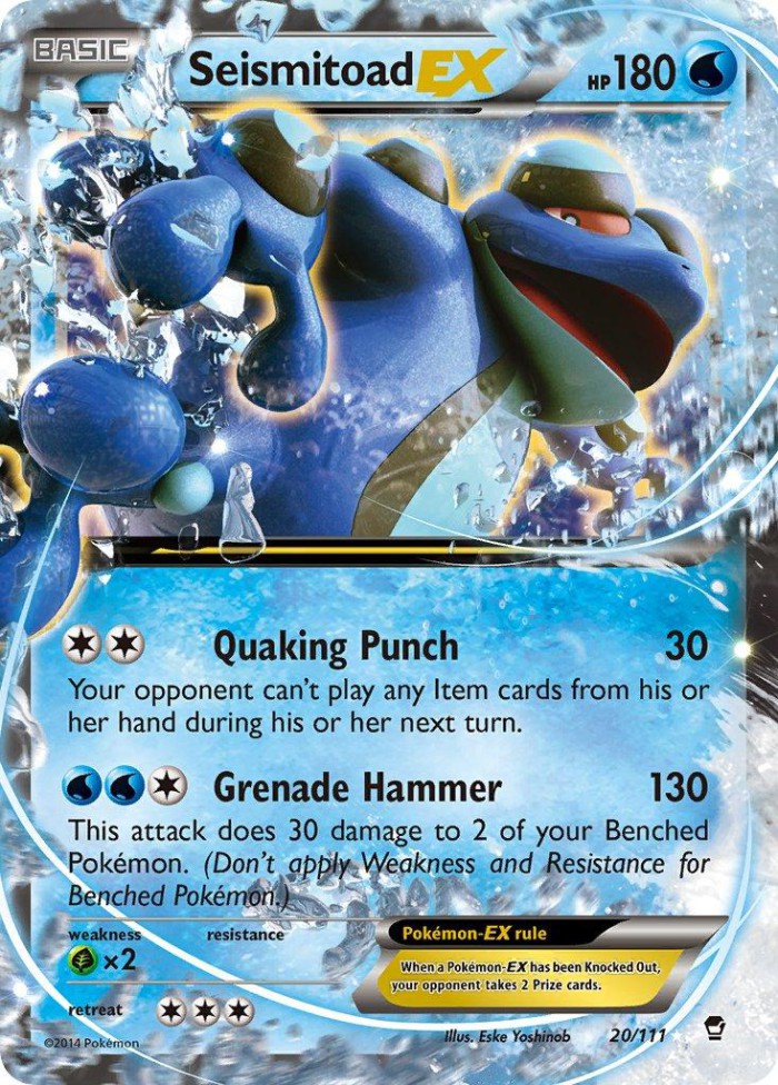 Carte Pokémon: Seismitoad EX [Crapustule EX]