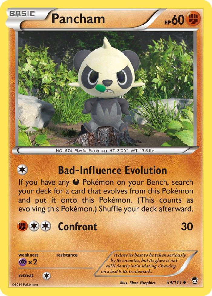 Carte Pokémon: Pancham [Pandespiègle]